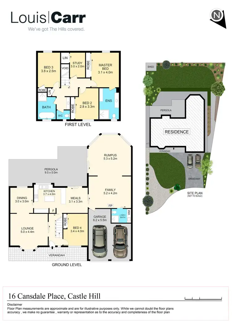 Floorplan of Homely house listing, 16 Cansdale Place, Castle Hill NSW 2154