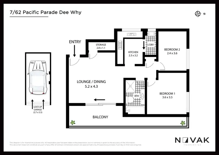 Floorplan of Homely apartment listing, 7/62 Pacific Parade, Dee Why NSW 2099