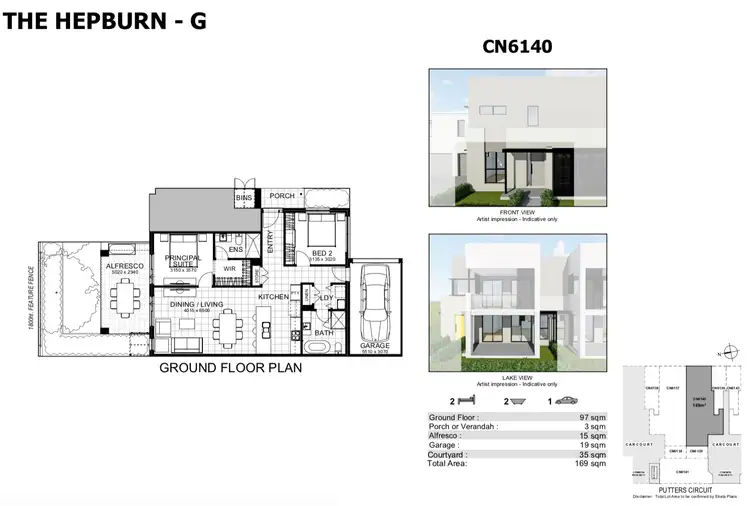 Floorplan of Homely townhouse listing, 4/55 Putters Circuit, Blacktown NSW 2148