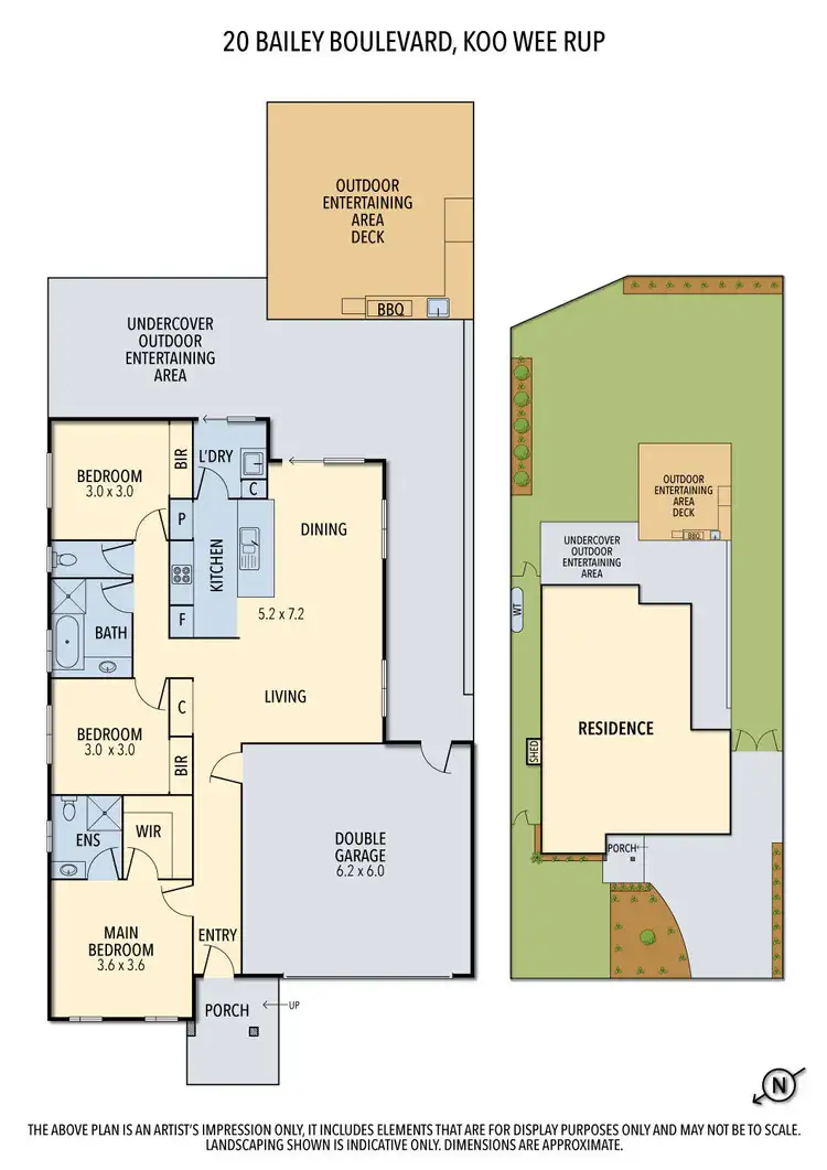 Floorplan of Homely house listing, 20 Bailey Boulevard, Koo Wee Rup VIC 3981