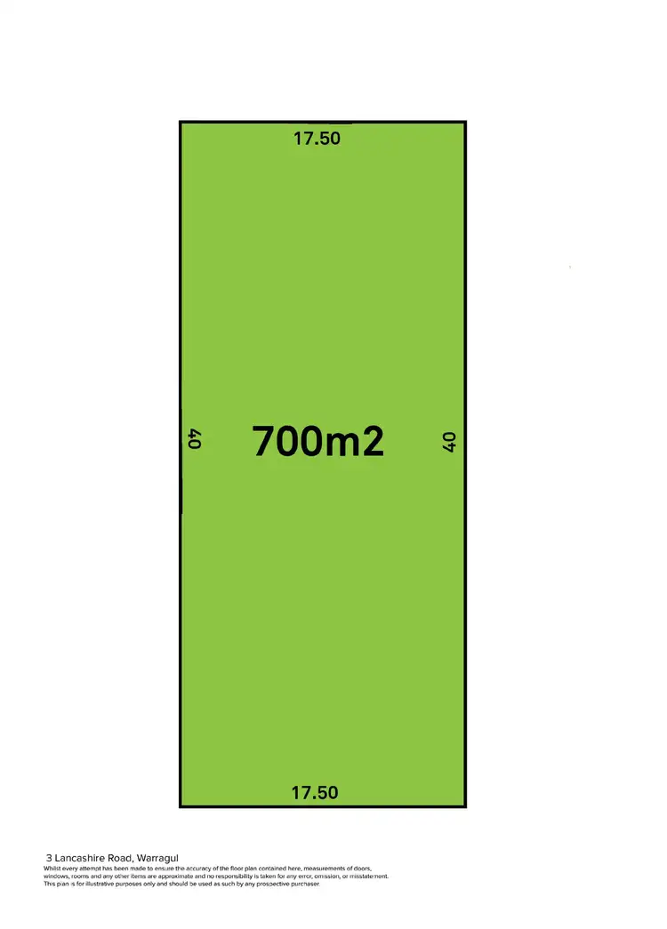 Floorplan of Homely land listing, 3 Lancashire Road, Warragul VIC 3820