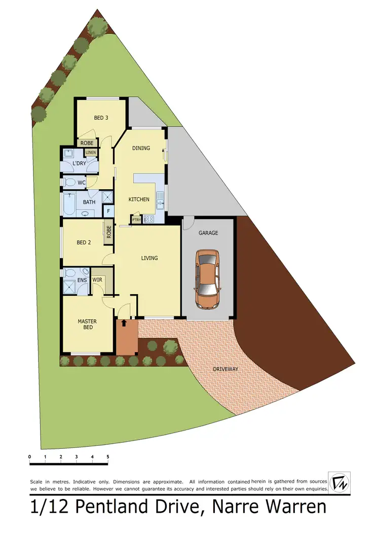 Floorplan of Homely house listing, 1/12 Pentland Drive, Narre Warren VIC 3805