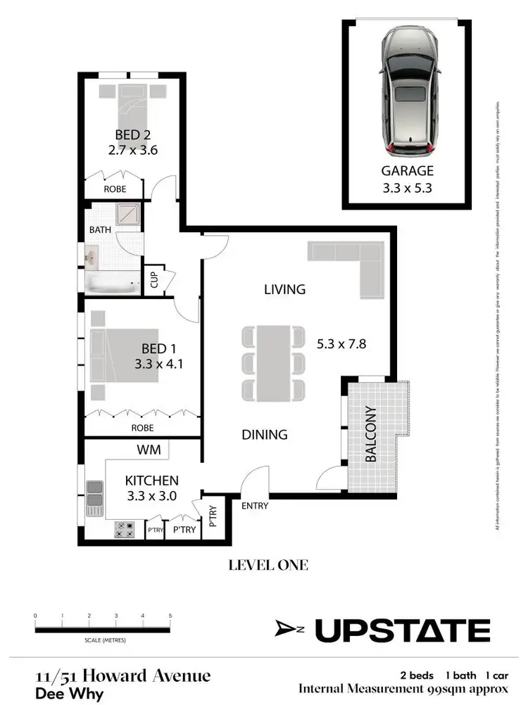 Floorplan of Homely unit listing, 11/51 Howard Avenue, Dee Why NSW 2099
