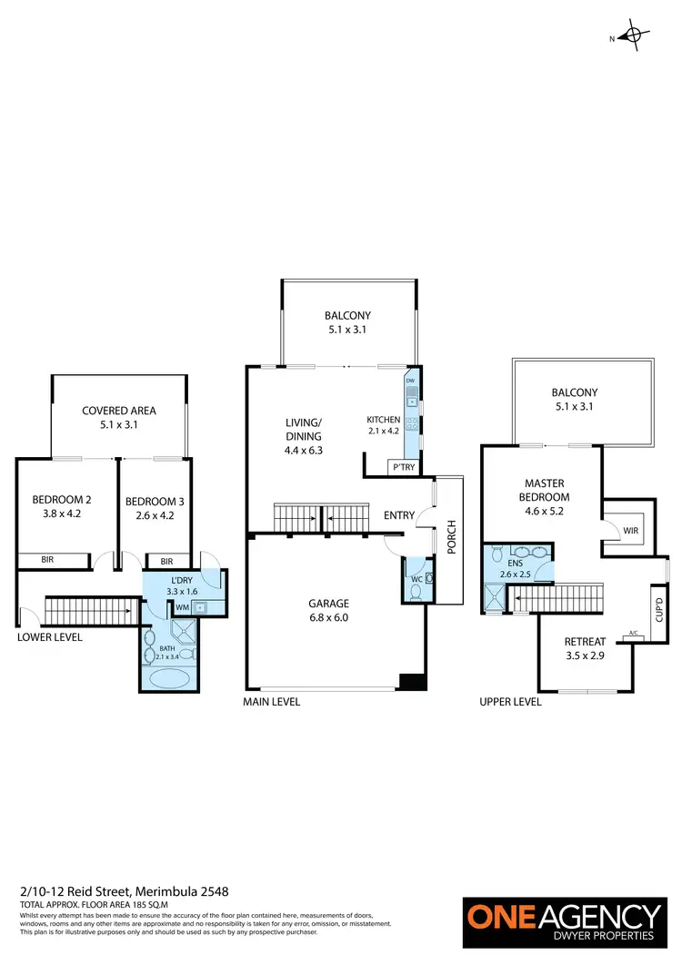 Floorplan of Homely unit listing, 2/10-12 Reid Street, Merimbula NSW 2548