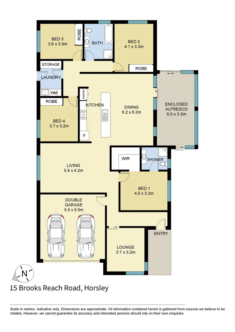 Floorplan of Homely house listing, 15 Brooks Reach Road, Horsley NSW 2530