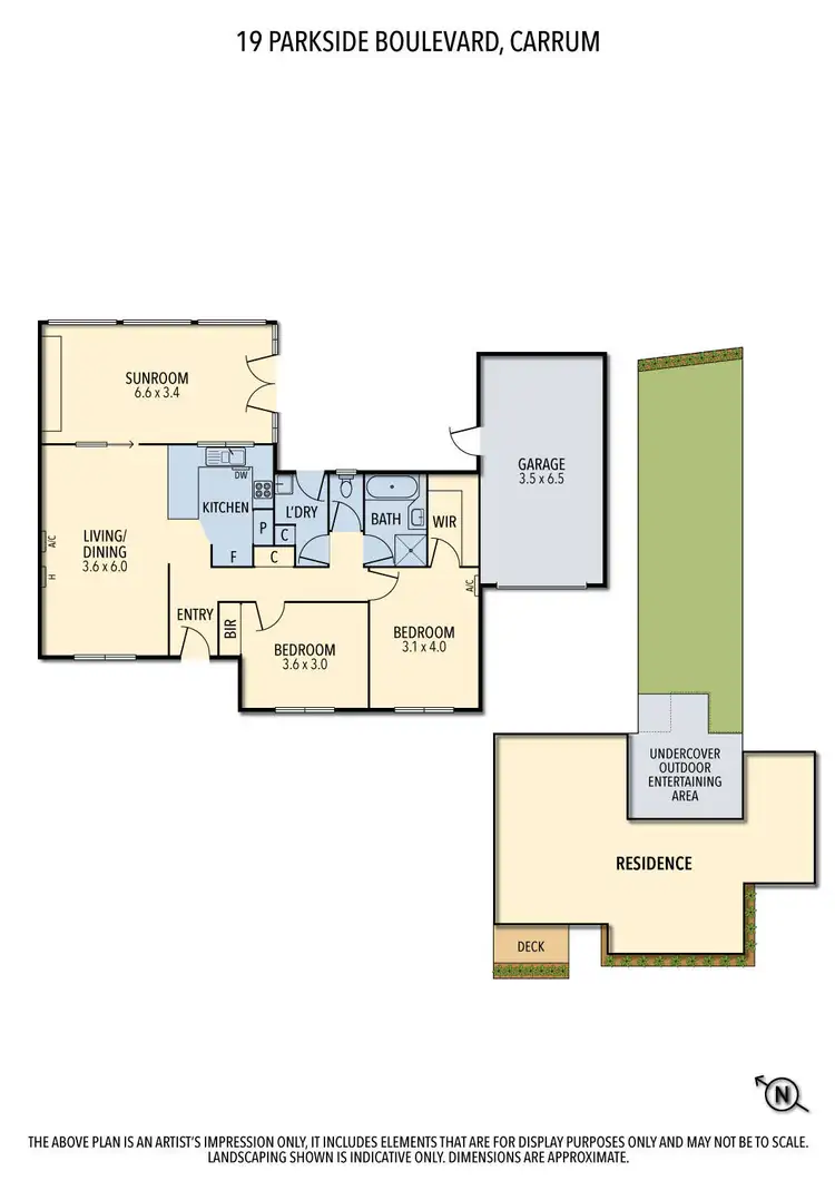 Floorplan of Homely house listing, 19 Parkside Boulevard, Carrum VIC 3197