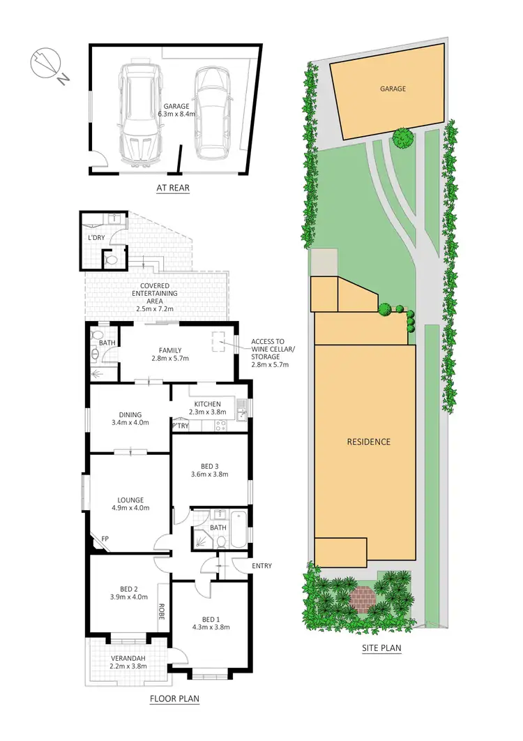 Floorplan of Homely house listing, 8 Gannon Street, Tempe NSW 2044