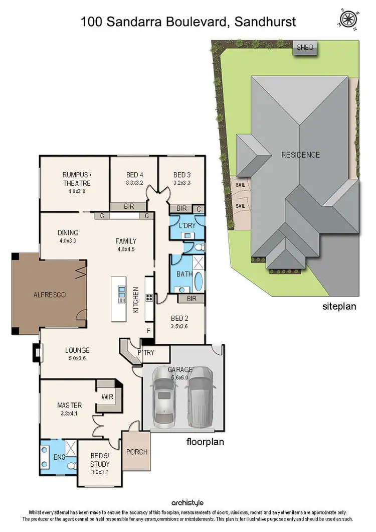 Floorplan of Homely house listing, 100 Sandarra Boulevard, Sandhurst VIC 3977