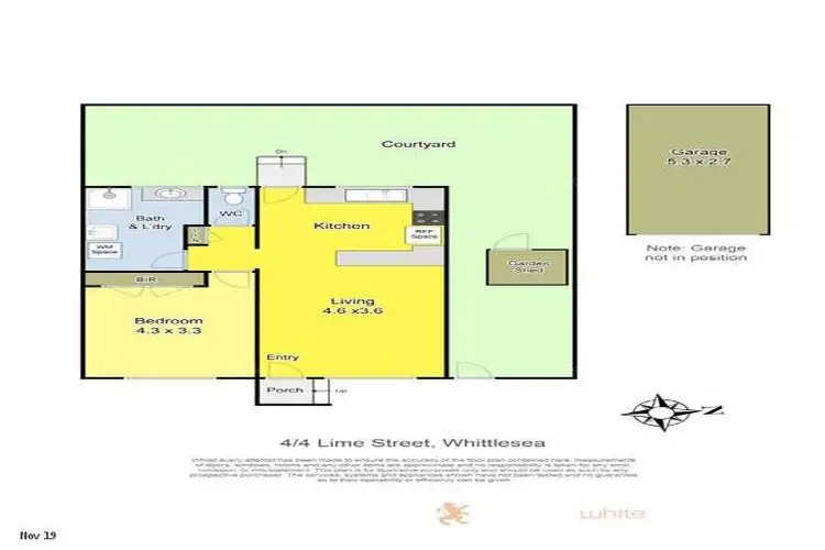 Floorplan of Homely unit listing, 4/4 Lime Street, Whittlesea VIC 3757