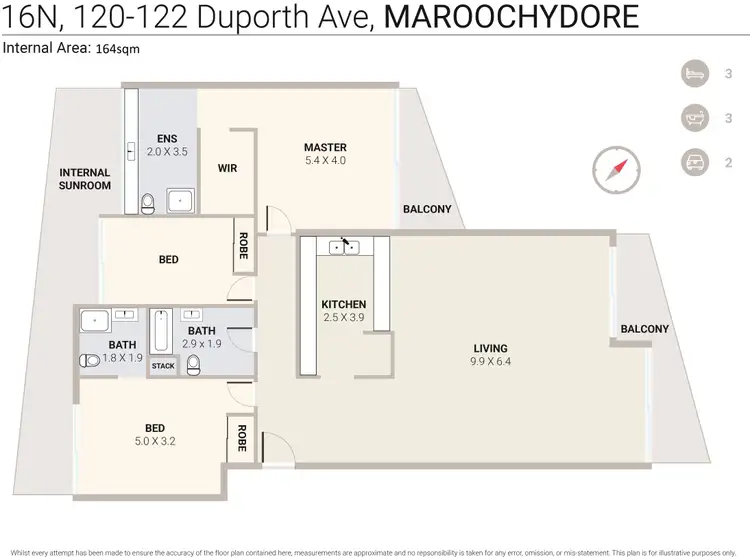 Floorplan of Homely unit listing, 16N/120-122 Duporth Avenue, Maroochydore QLD 4558