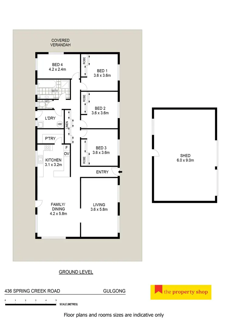 Floorplan of Homely rural property listing, 436 Spring Creek Road, Gulgong NSW 2852