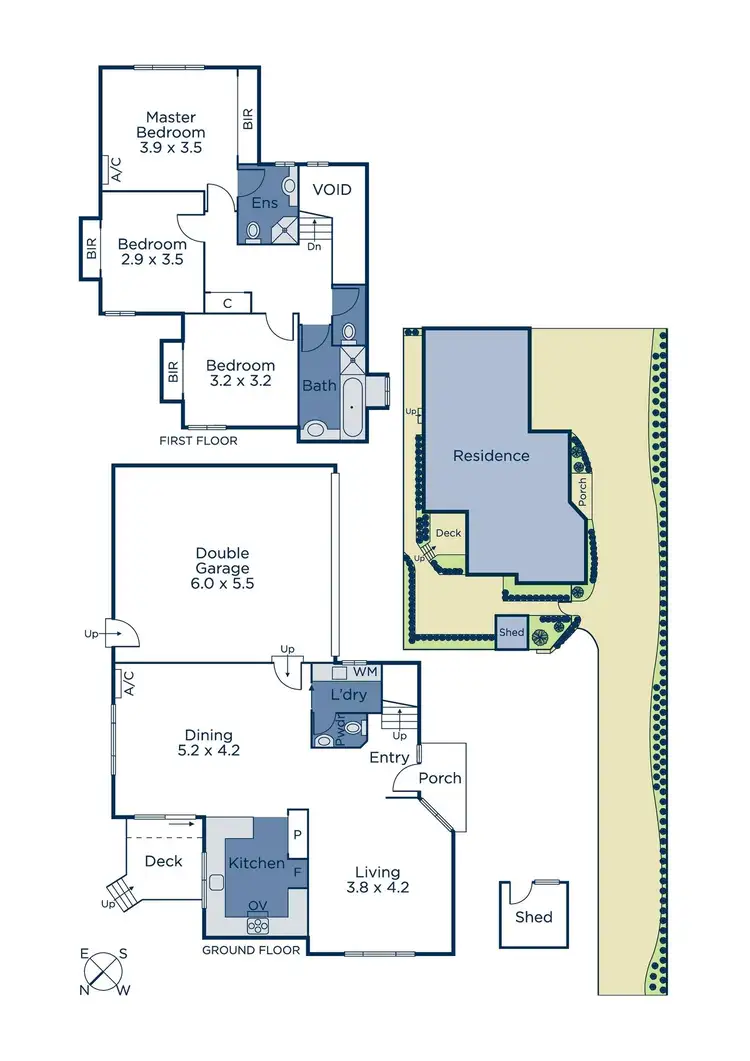 Floorplan of Homely townhouse listing, 2/5 King Street, Glen Iris VIC 3146