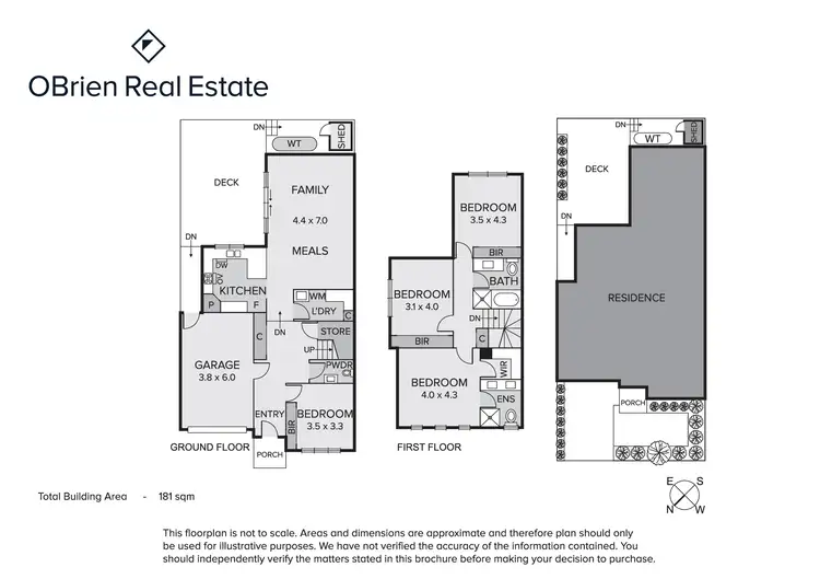 Floorplan of Homely townhouse listing, 12B Collocott Street, Mordialloc VIC 3195