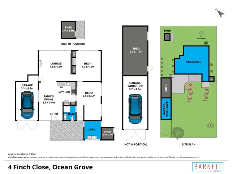 Floorplan of Homely house listing, 4 Finch Close, Ocean Grove VIC 3226