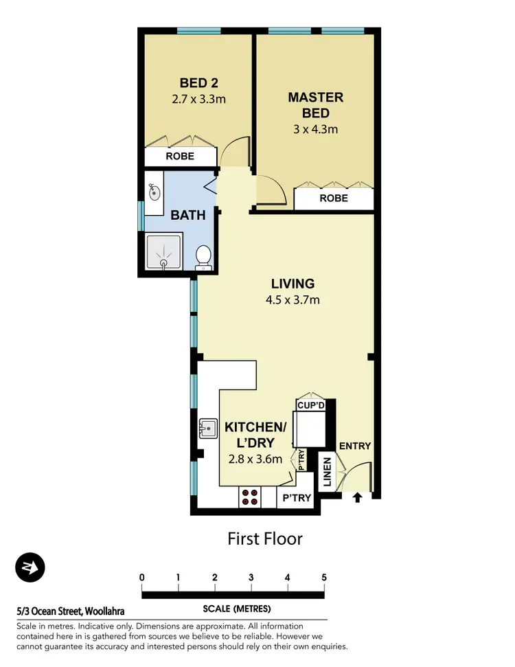 Floorplan of Homely apartment listing, 5/3 Ocean Street, Woollahra NSW 2025