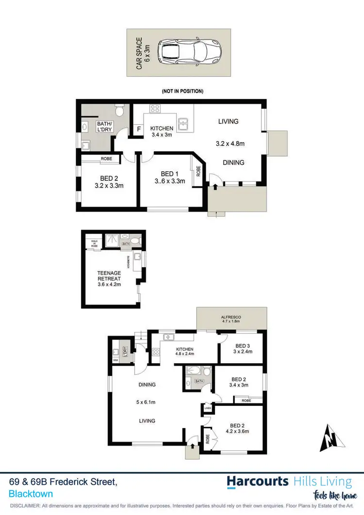 Floorplan of Homely house listing, 69 & 69A Frederick Street, Blacktown NSW 2148