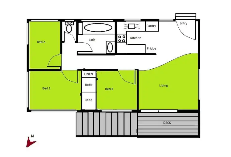 Floorplan of Homely house listing, 19A Netherton Street, Nambour QLD 4560