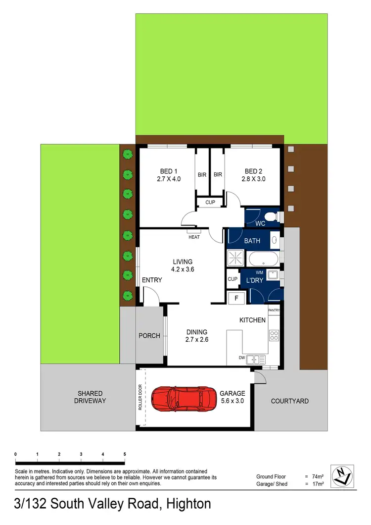 Floorplan of Homely unit listing, 3/132 South Valley Road, Highton VIC 3216
