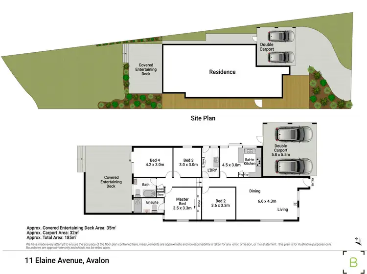 Floorplan of Homely house listing, 11 Elaine Avenue, Avalon Beach NSW 2107