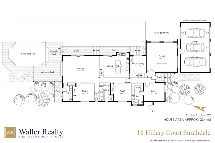 Floorplan of Homely house listing, 16 Hillary Court, Strathdale VIC 3550
