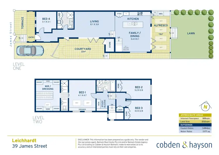 Floorplan of Homely house listing, 39 James Street, Leichhardt NSW 2040