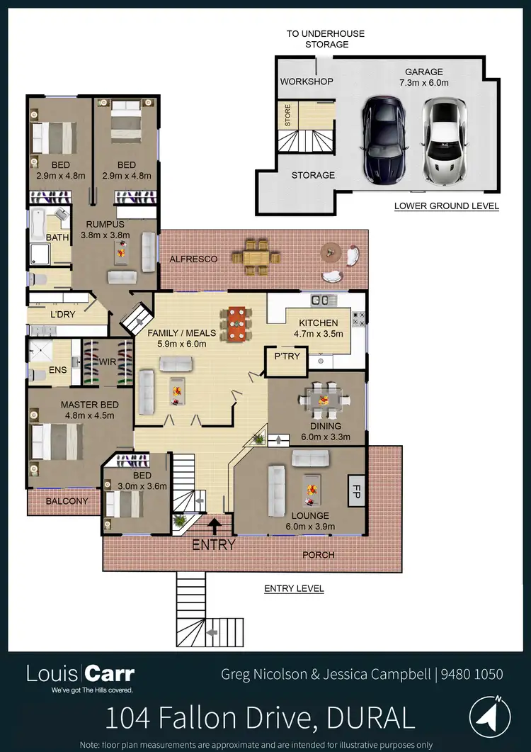 Floorplan of Homely house listing, 104 Fallon Drive, Dural NSW 2158