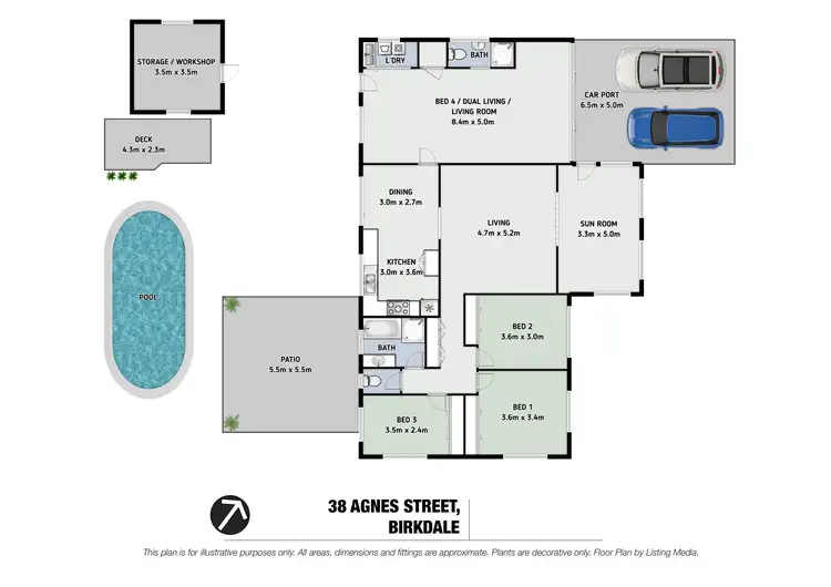 Floorplan of Homely house listing, 38 Agnes Street, Birkdale QLD 4159
