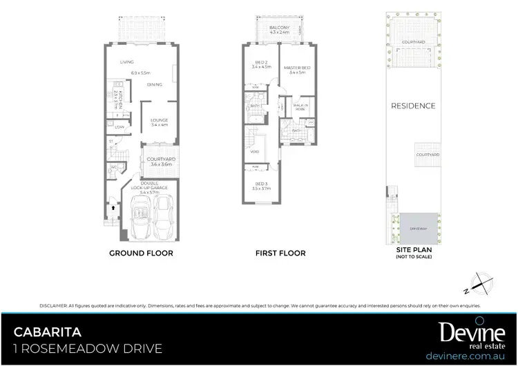 Floorplan of Homely house listing, 1 Rosemeadow Drive, Cabarita NSW 2137
