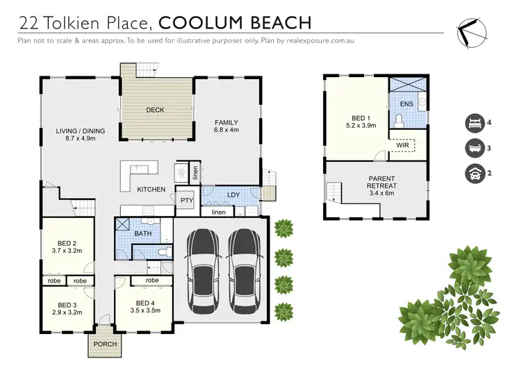 Floorplan of Homely house listing, 22 Tolkien Place, Coolum Beach QLD 4573