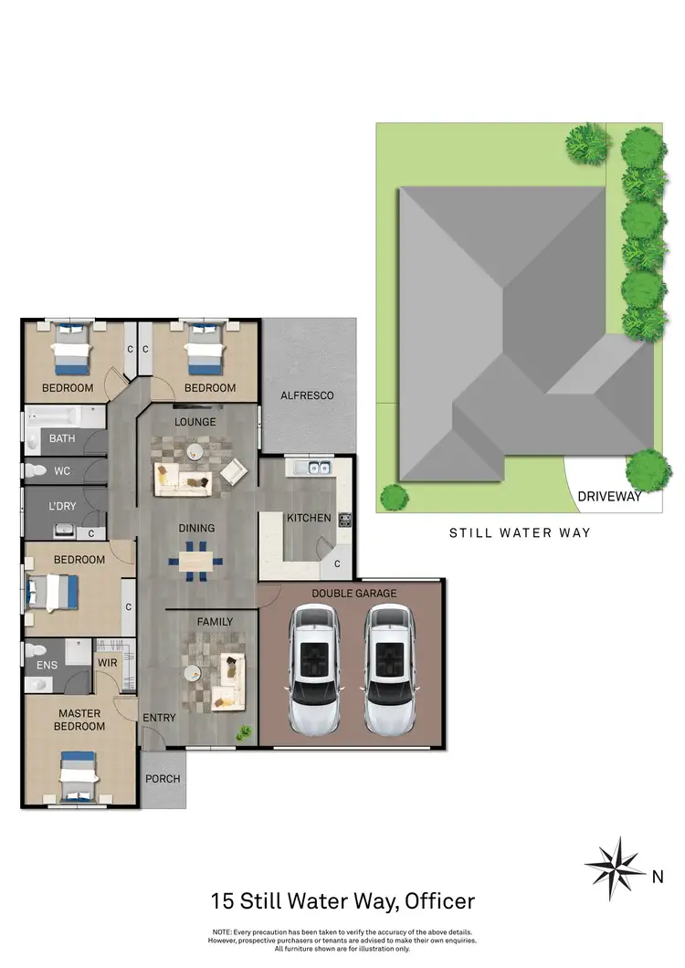 Floorplan of Homely house listing, 15 Still Water Way, Officer VIC 3809