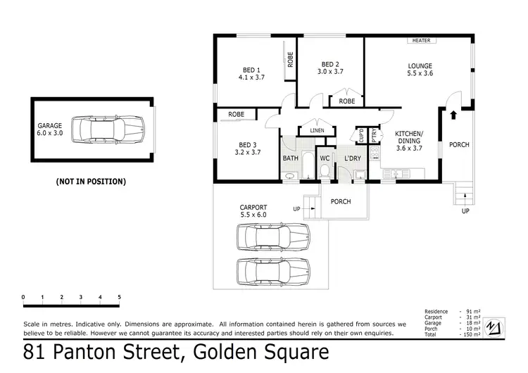 Floorplan of Homely house listing, 81 Panton Street, Golden Square VIC 3555