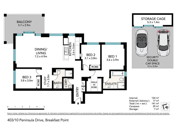 Floorplan of Homely apartment listing, 403/10 Peninsula Drive, Breakfast Point NSW 2137