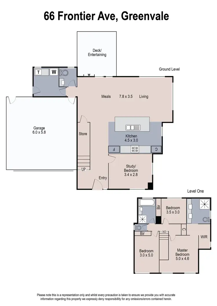 Floorplan of Homely house listing, 66 Frontier Avenue, Greenvale VIC 3059