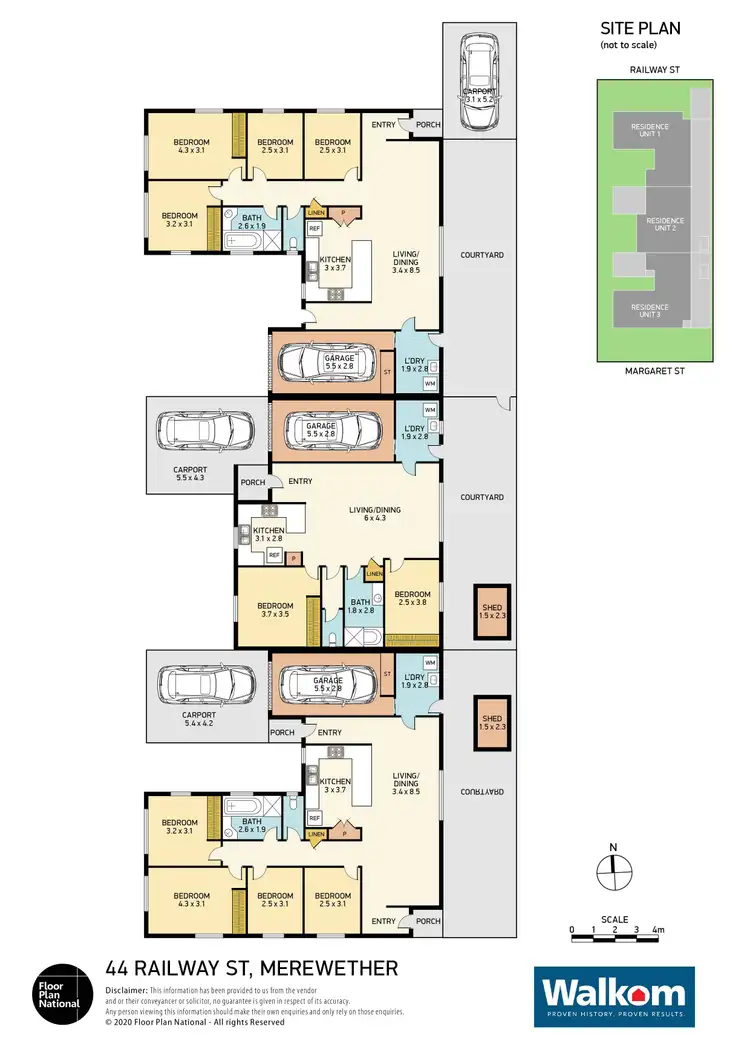 Floorplan of Homely block of units listing, 44 Railway Street, Merewether NSW 2291