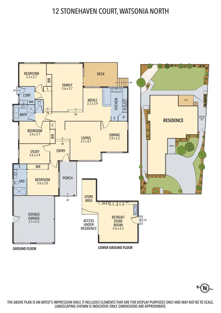 Floorplan of Homely house listing, 12 Stonehaven Court, Watsonia North VIC 3087