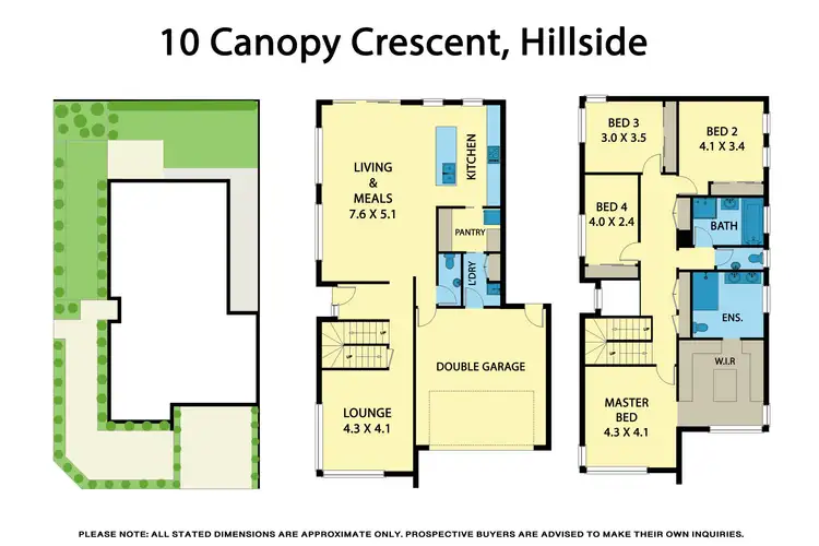 Floorplan of Homely house listing, 10 Canopy Crescent, Hillside VIC 3037