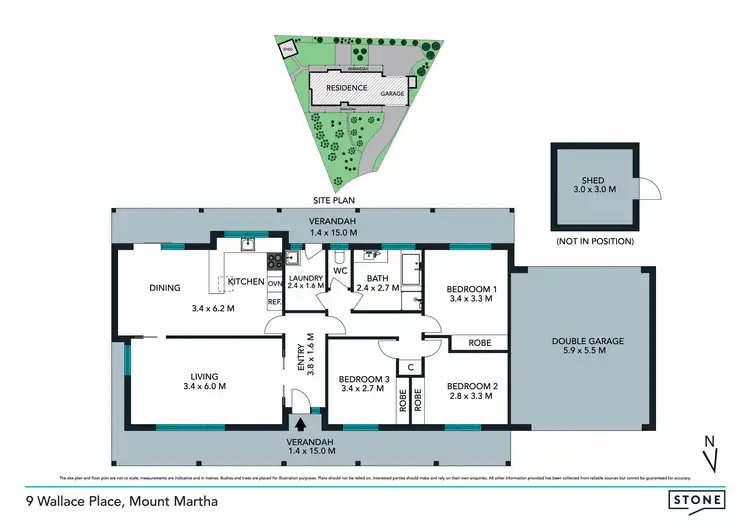 Floorplan of Homely house listing, 9 Wallace Place, Mount Martha VIC 3934