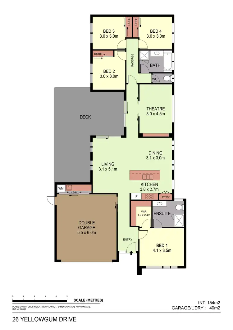 Floorplan of Homely house listing, 26 Yellowgum Drive, Epsom VIC 3551