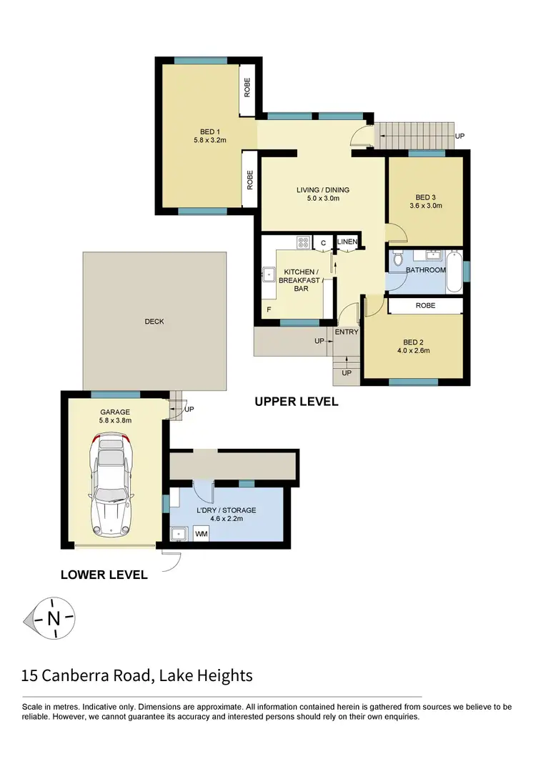 Floorplan of Homely house listing, 15 Canberra Road, Lake Heights NSW 2502