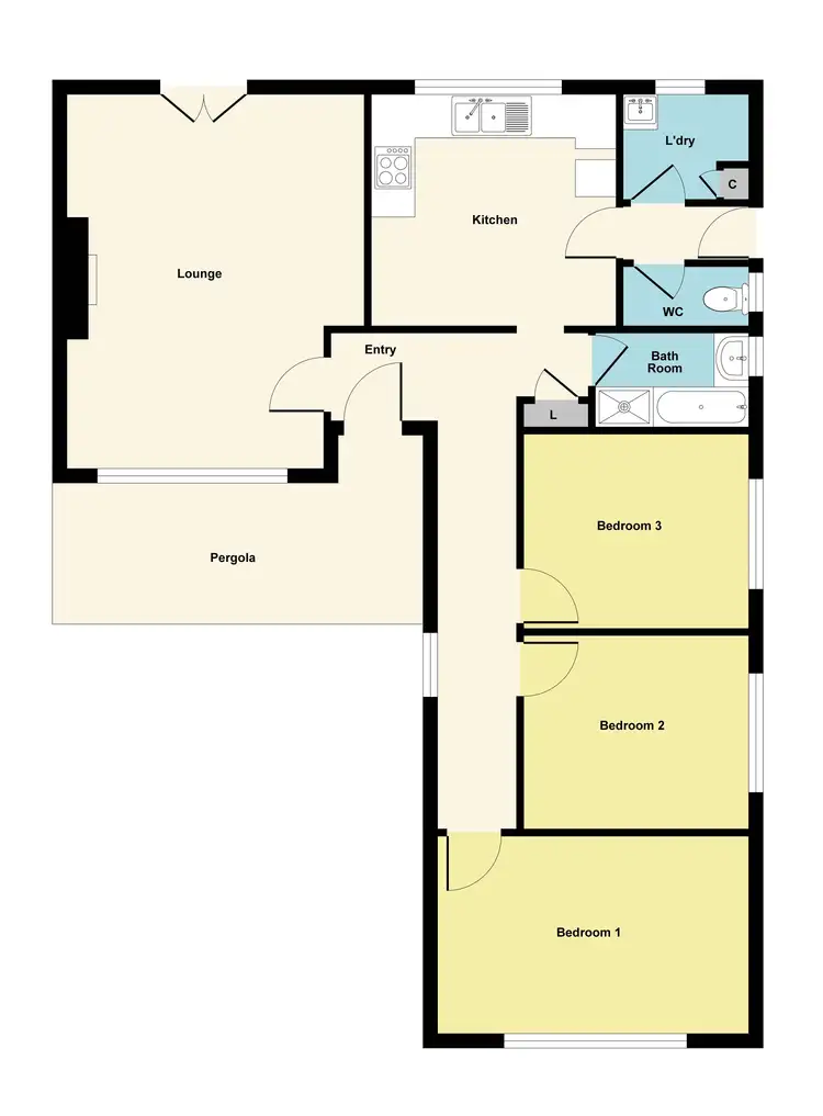 Floorplan of Homely house listing, 13 Baird Street, Ararat VIC 3377