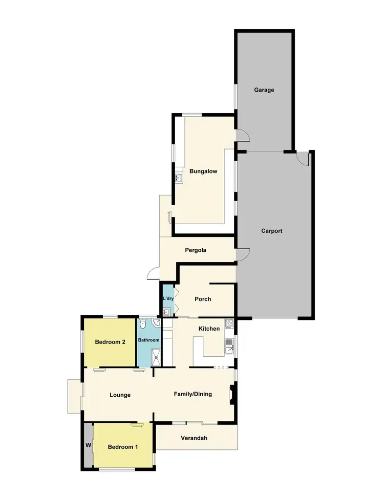 Floorplan of Homely house listing, 1 Laidlaw Street, Ararat VIC 3377