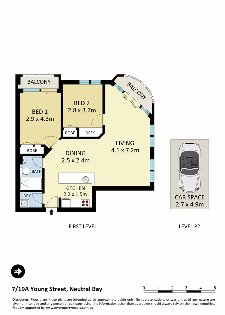 Floorplan of Homely apartment listing, 7/19A Young Street, Neutral Bay NSW 2089