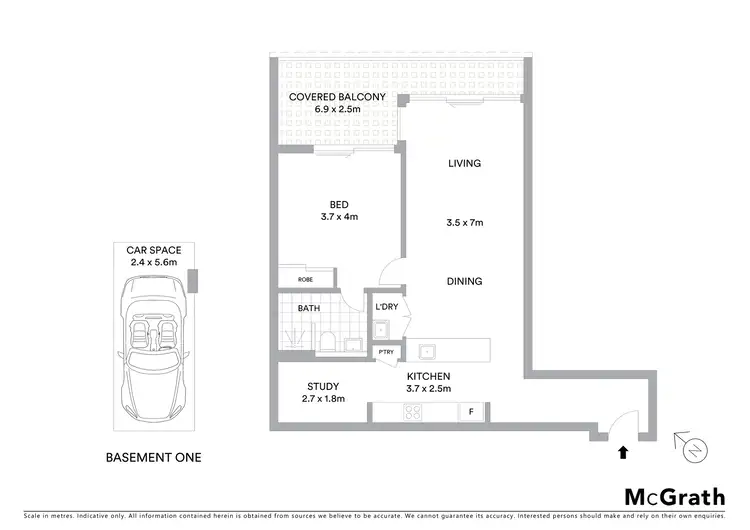 Floorplan of Homely unit listing, 312/697 Pittwater Road, Dee Why NSW 2099