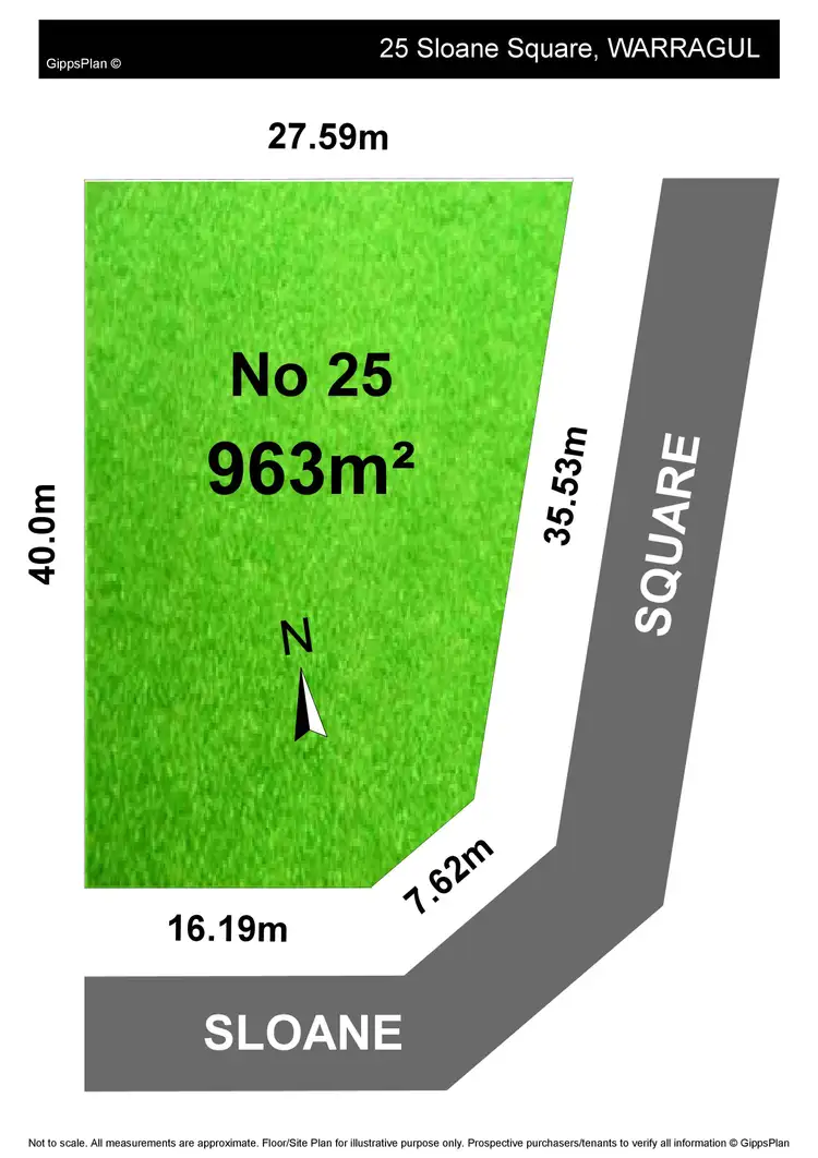 Floorplan of Homely land listing, 25 Sloane Square, Drouin VIC 3818
