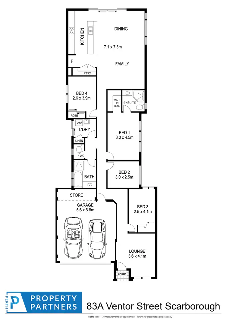 Floorplan of Homely house listing, 83A Ventnor Street, Scarborough WA 6019