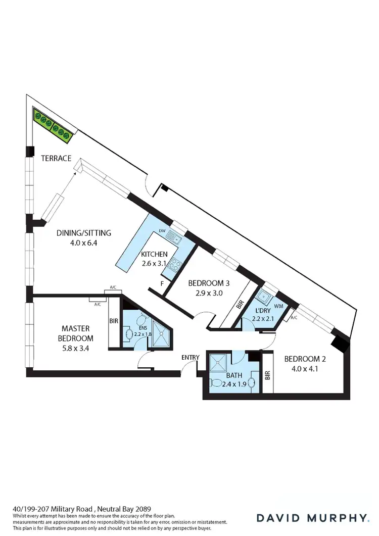 Floorplan of Homely apartment listing, 40/199-207 Military Road, Neutral Bay NSW 2089