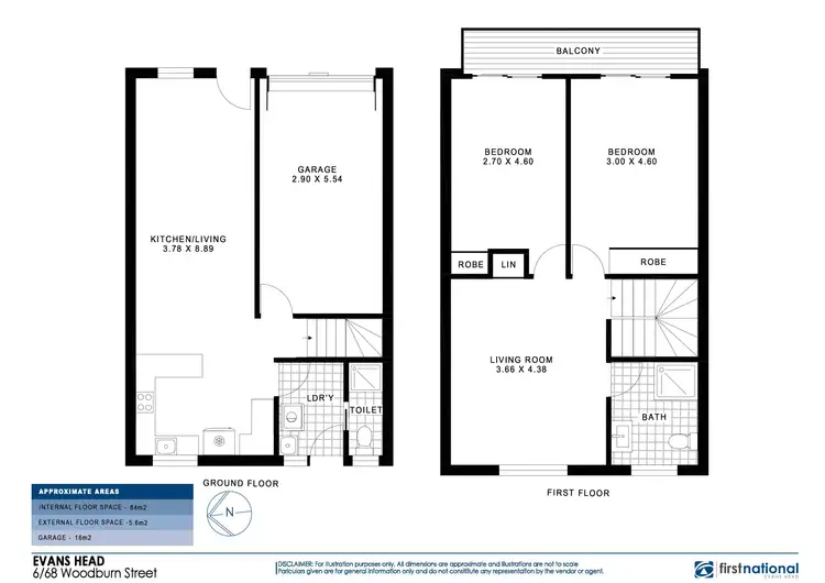 Floorplan of Homely unit listing, 6/68 Woodburn Street, Evans Head NSW 2473