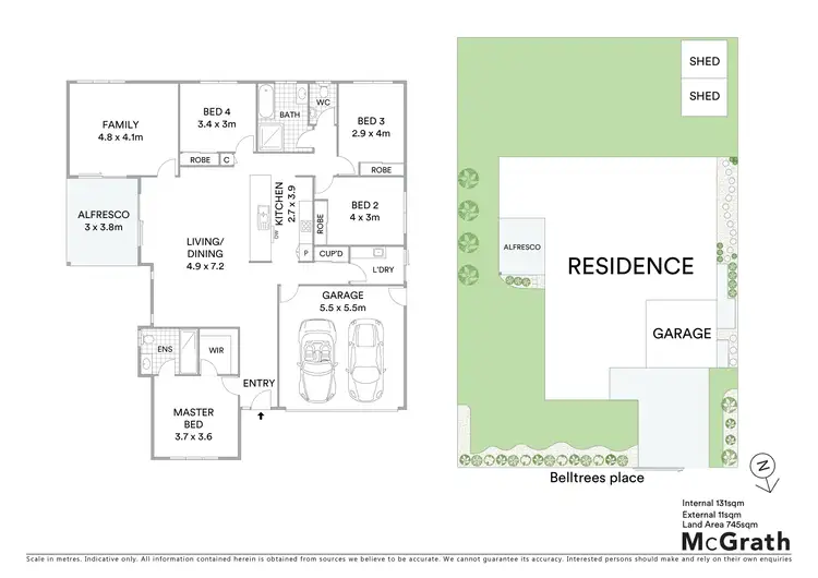 Floorplan of Homely house listing, 27 Belltrees Place, Gracemere QLD 4702