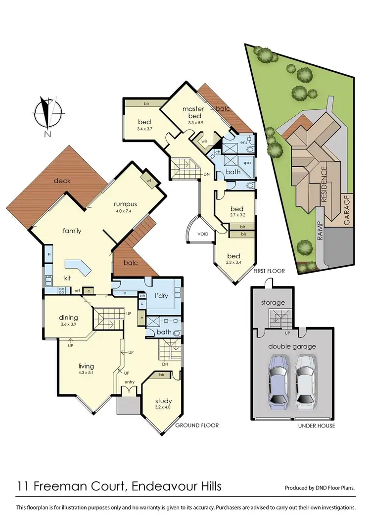 Floorplan of Homely house listing, 11 Freeman Court, Endeavour Hills VIC 3802