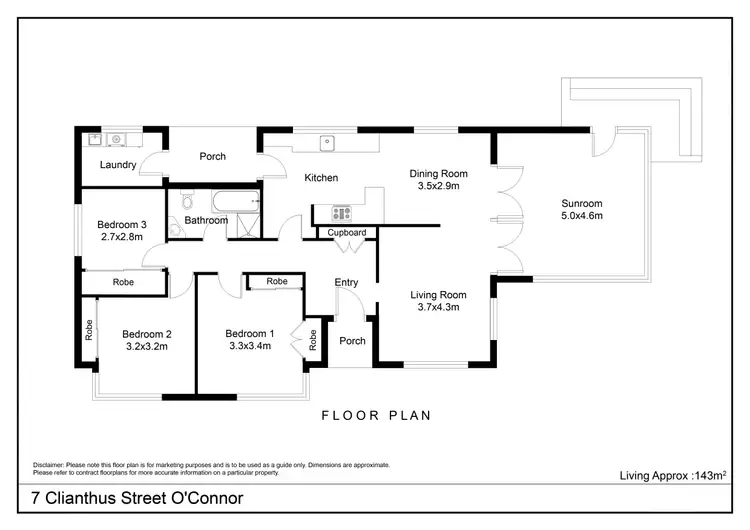 Floorplan of Homely house listing, 7 Clianthus Street, O'connor ACT 2602